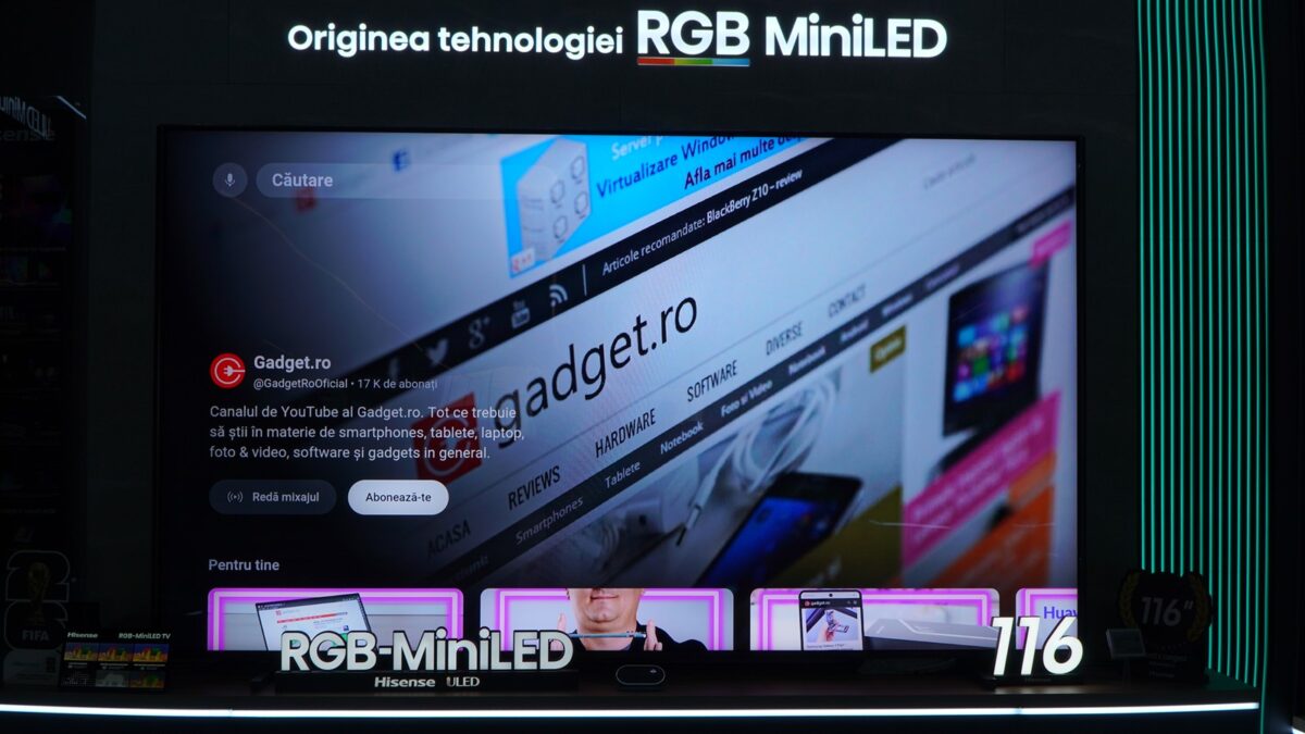 Smart TV Hisense RGB-MiniLED 116UXQ - review