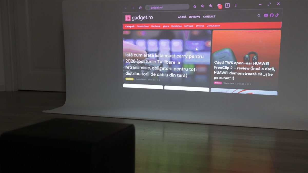 Proiector smart 4K BenQ GP520 - review