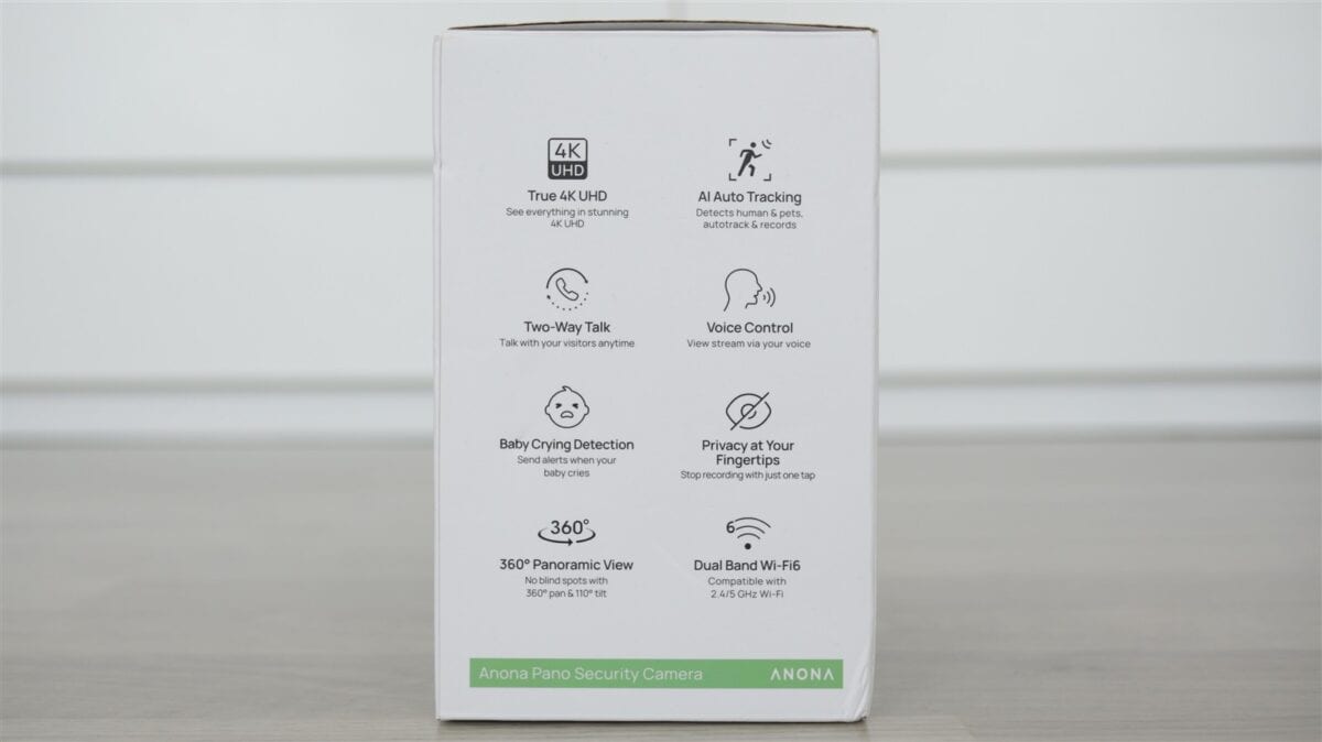 Camera de supraveghere interio ANONA PANO 4K UHD - review