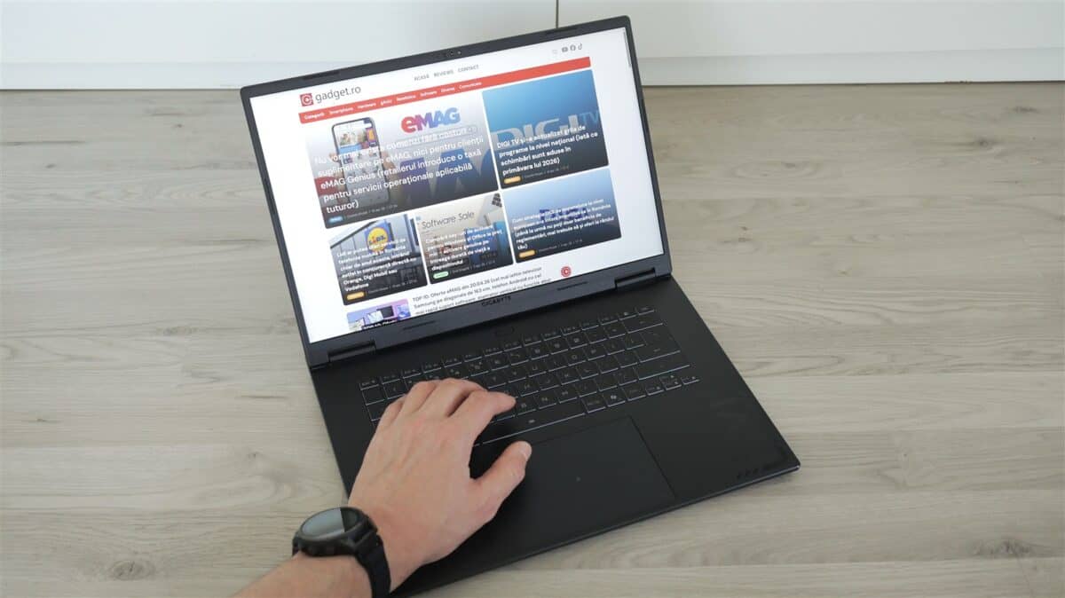 Laptop gaming GIGABYTE Gaming A16 (GA6H) - review