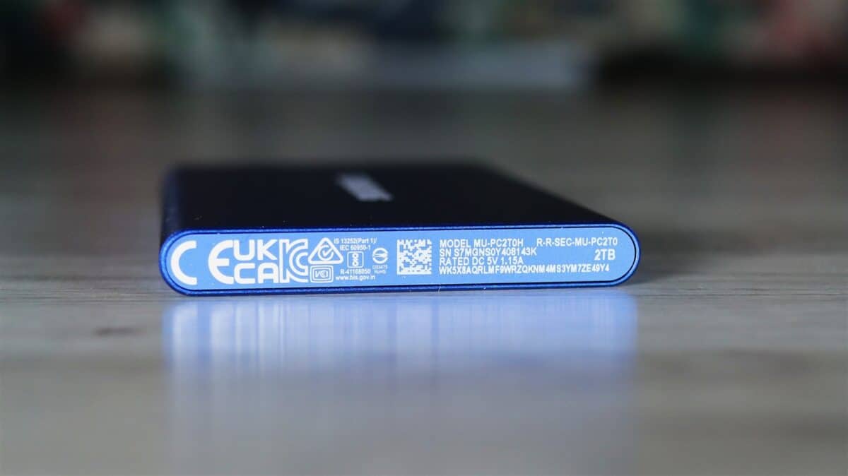 SSD extern Samsung T7 2TB - review