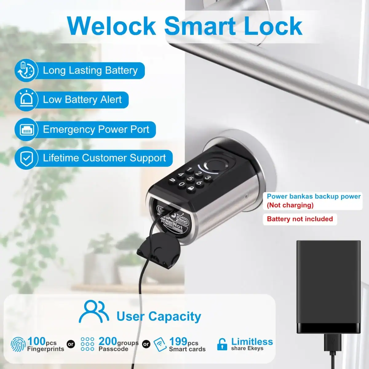 welock smart lock cylinder touca51