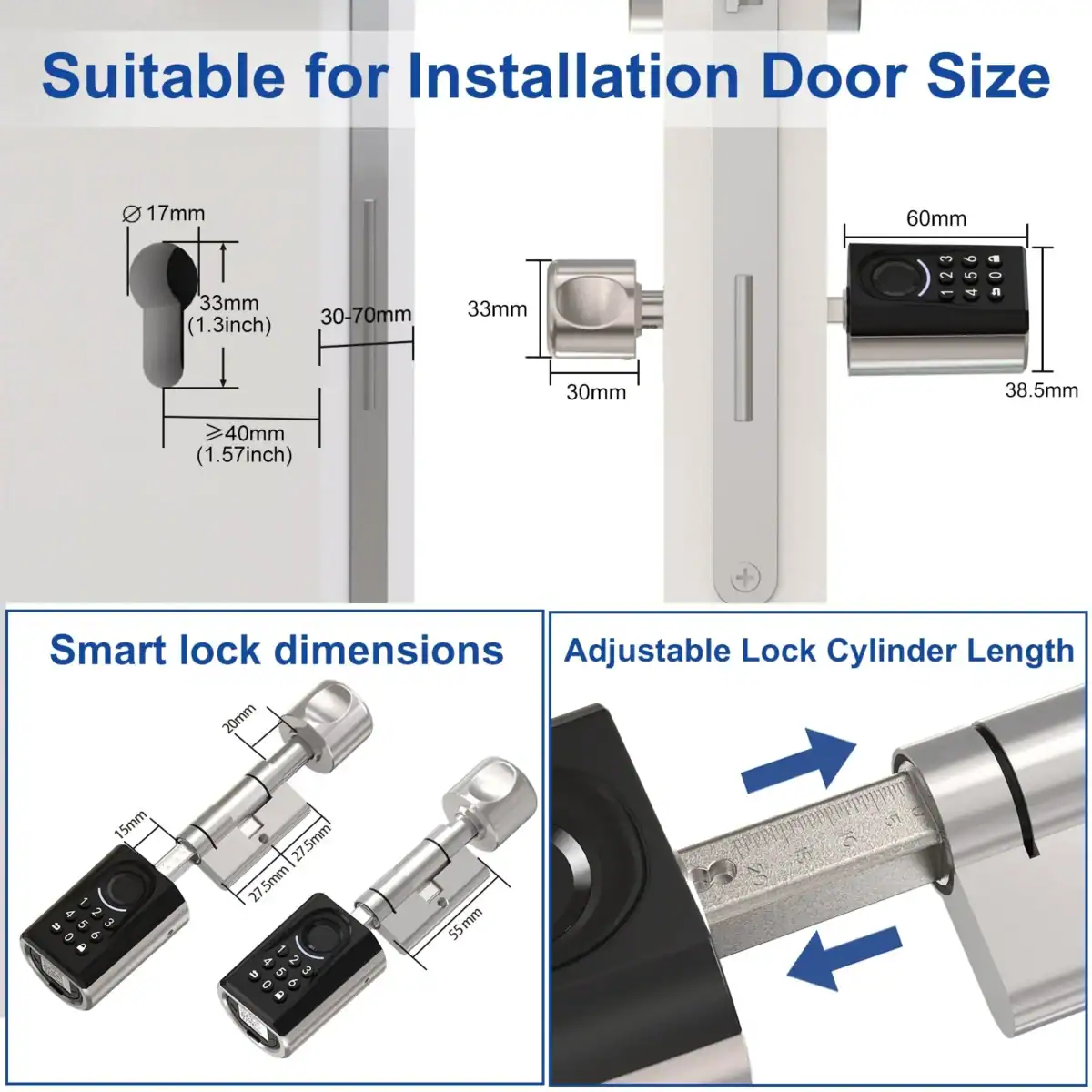 welock smart lock cylinder touca51