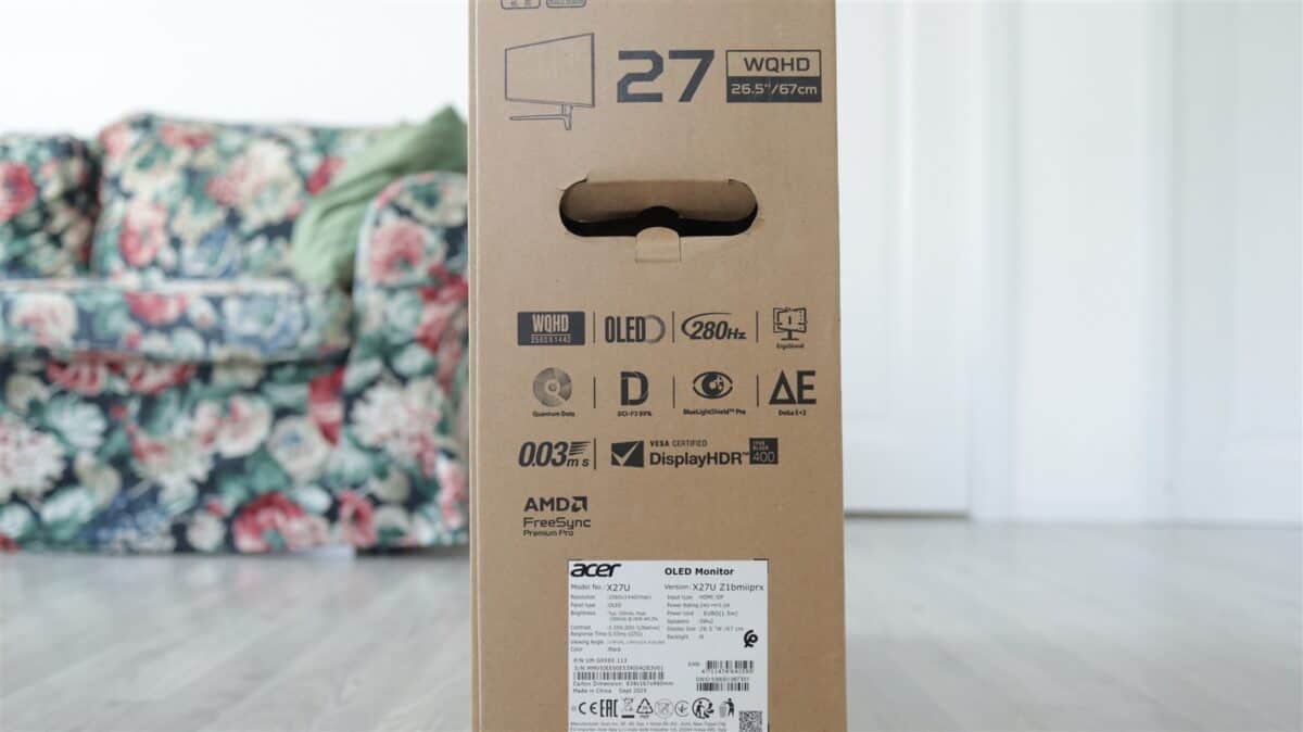 Monitor OLED gaming Acer Predator X27U - prezentare