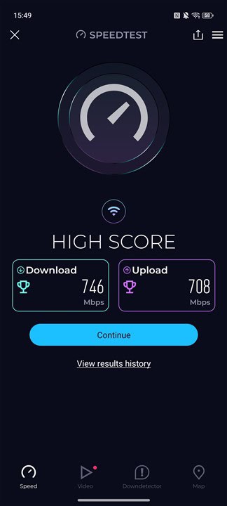Viteze Wi-Fi ZTE nubia Neo 5 GT