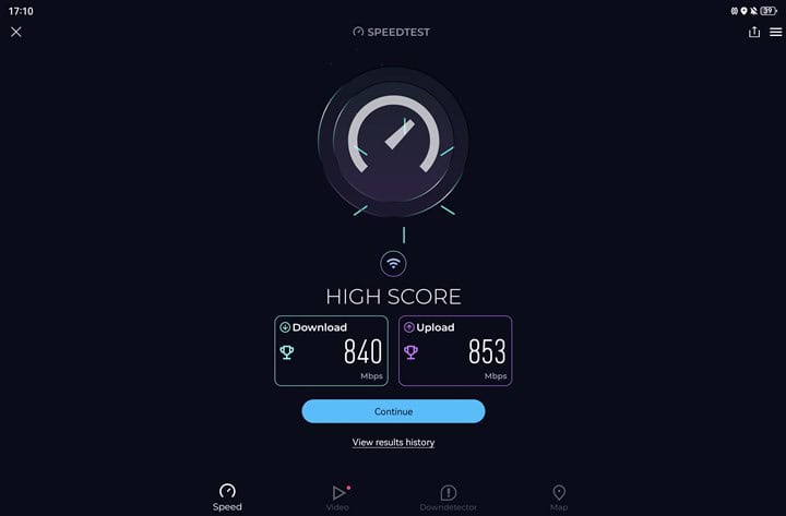 Viteze Wi-Fi pe Huawei MatePad Air PaperMatte Edition