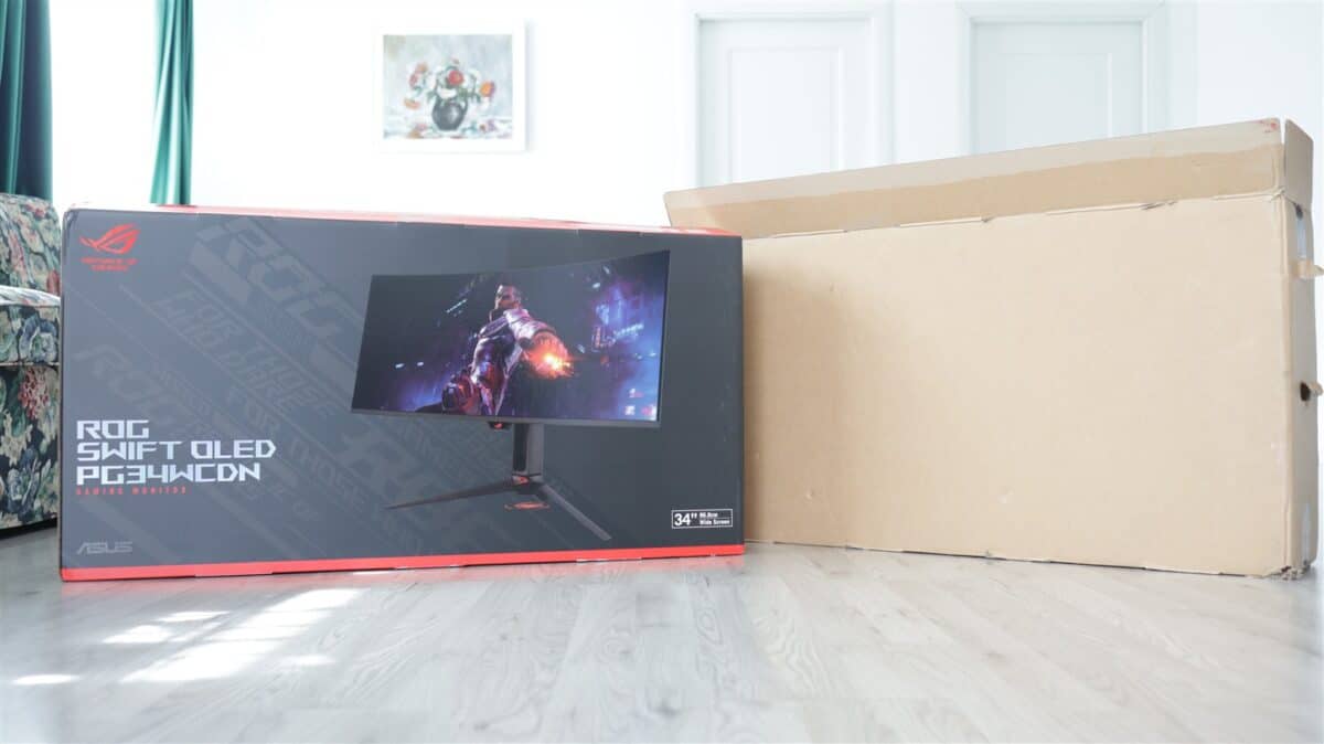 Monitor curbat de gaming ASUS ROG Swift OLED PG34WCDN - review