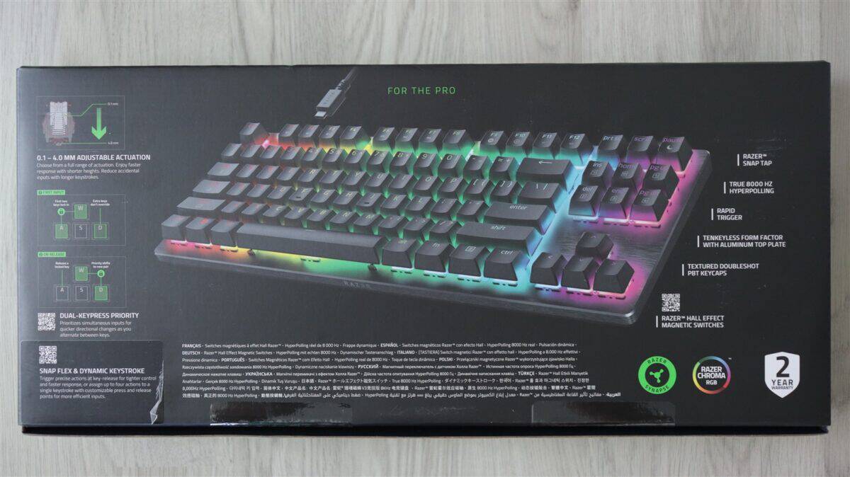 Tastatura gaming Huntsman V3 HE Magnetic 8KHz Tenkeyless - review