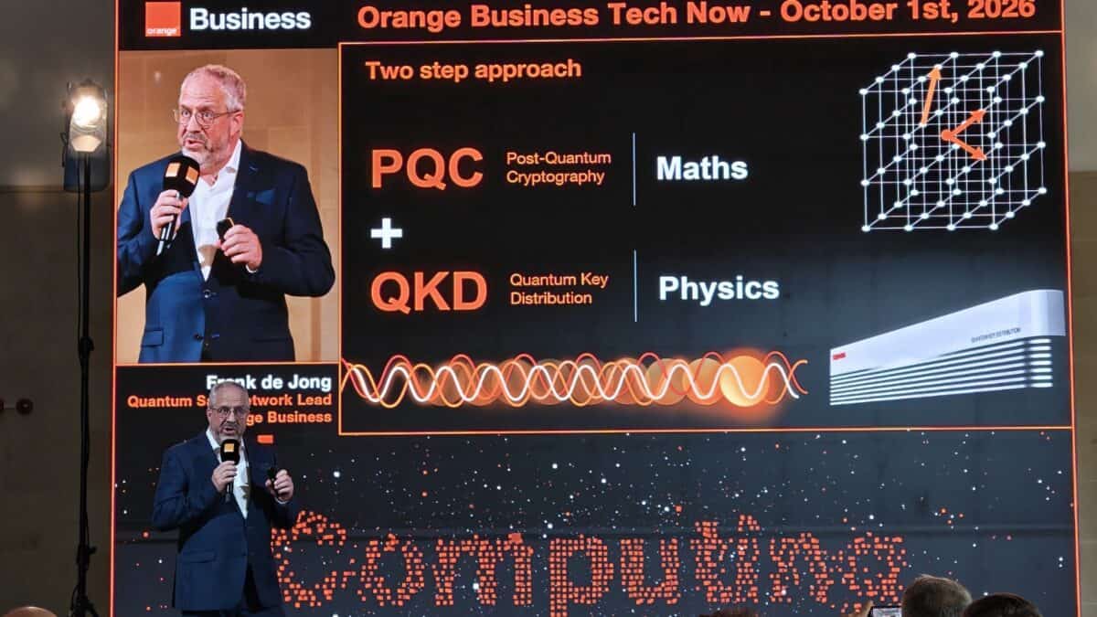 Frank de Jong la Orange Business Tech Now 2026