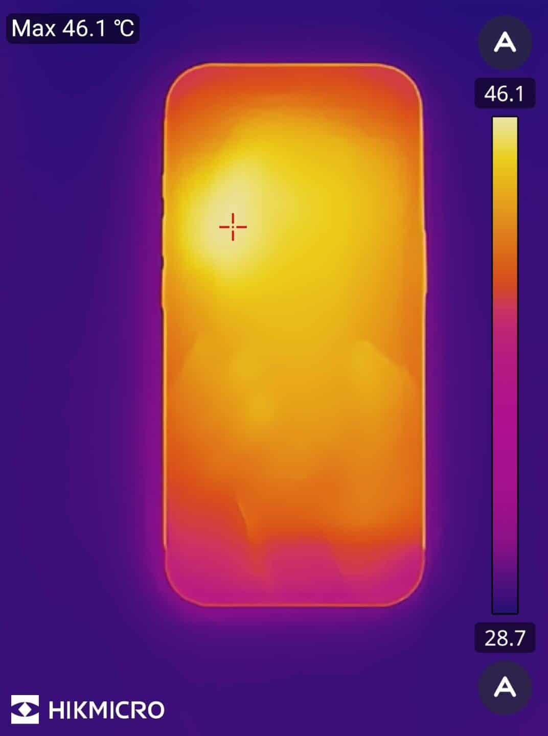 Poza termica ecran iPhone 18 Pro