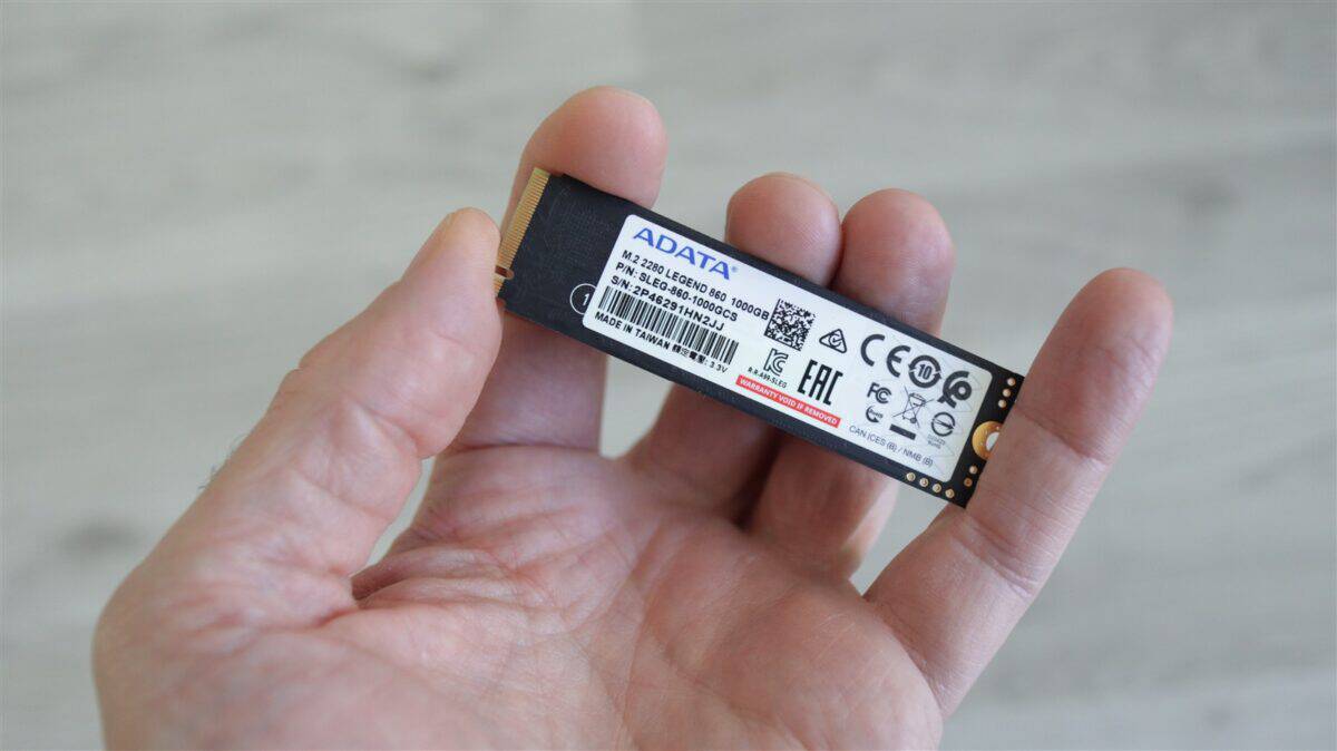 SSD ADATA Legend 860 1TB - review